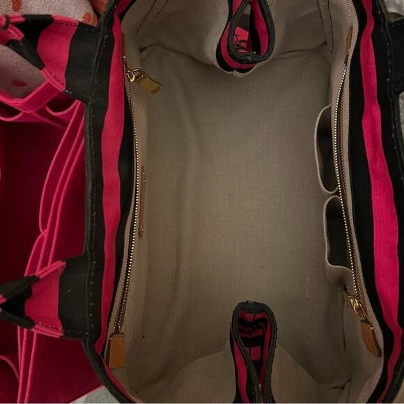 Prada Canapa Righe Stripe Large Tote Bag - Picture 6 of 8